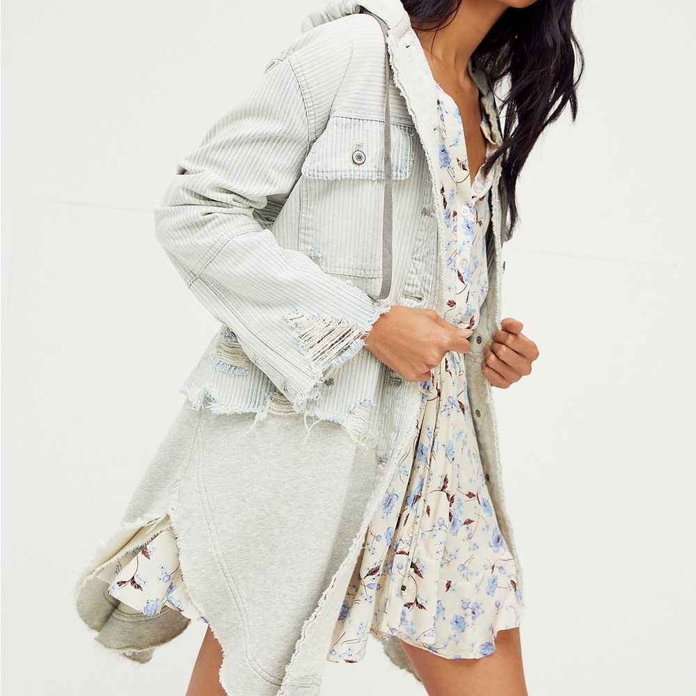 We The Free Okinawa Denim Duster - Size Small Oversized Fit
